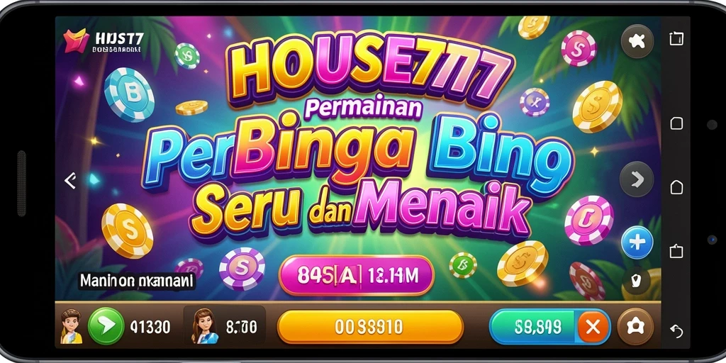 Tampilan menarik gameplay Bingo dalam HOUSE777.