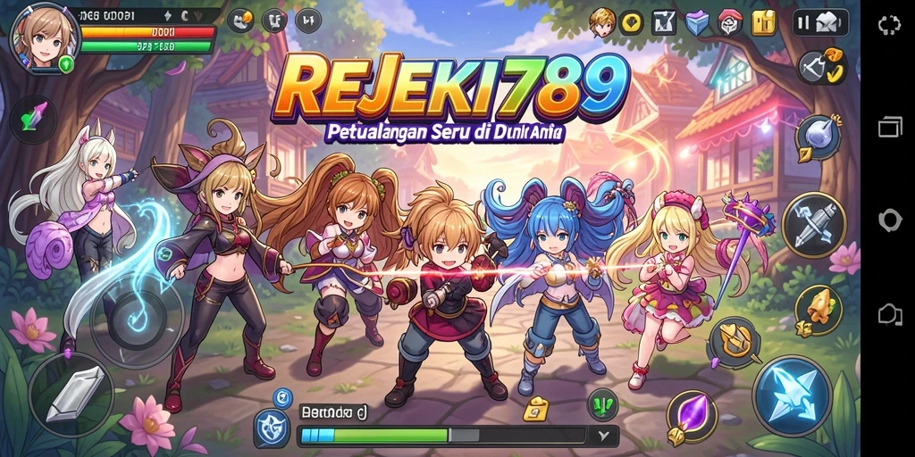 Screenshot menampilkan aksi menarik dalam permainan Anime.